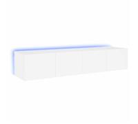 ""Printemps/été 2025"" Meubles TV muraux avec lumières LED 2 pcs - JM - MEUBLE DE SEJOUR - grande taille - blanc 80x35x31 cm EU5294