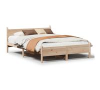 ""Printemps/été 2025"" Structure de lit - SOLOMON - pour Adulte/enfant, sans matelas, 140x190 cm bois de pin massif LV3980