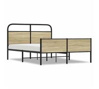 ""Printemps/été 2025"" Structure de lit - SOLOMON - pour Adulte/enfant, sans matelas, 140x190 cm chêne sonoma LV8706