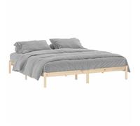 ""Printemps/été 2025"" Structure de lit - SOLOMON - pour Adulte/enfant, sans matelas, 193x203 cm bois massif de pin LV6640
