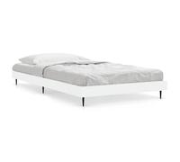 ""Printemps/été 2025"" Structure de lit - SOLOMON - pour Adulte/enfant, sans matelas, blanc 90x200 cm bois d'ingénierie LV14274