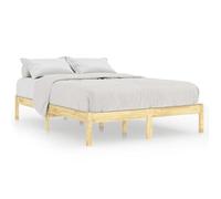 ""Printemps/été 2025"" Structure de lit - SOLOMON - pour Adulte/enfant, sans matelas, bois massif 140x200 cm LV38