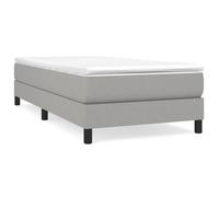 ""Printemps/été 2025"" Structure de lit - SOLOMON - pour Adulte/enfant, sans matelas, gris clair 100x200 cm tissu LV13601