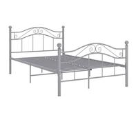 ""Printemps/été 2025"" Structure de lit - SOLOMON - pour Adulte/enfant, sans matelas, gris métal, 120x200 cm LV14919