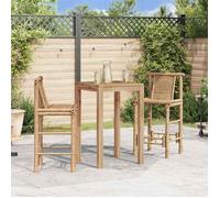 ""Printemps/été 2025"" Tabourets de bar lot de 2 - SOLOMON - bambou - 53x45x102 cm LV1376