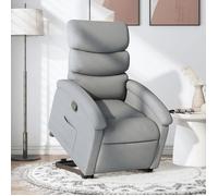 ""Printemps/été 2026"" Fauteuil inclinable - avec levage électrique - Chaise de relaxation - Gris clair Tissu FR_684544