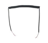Printemps Spirale Câble électrique en spirale à ressort à 2 noyaux, 20awg, câble à ressort Extensible, fil gainé télescopique carré noir de 0.5mm Rétractable Bobine (Size : Undraw 2.5 meters, Color