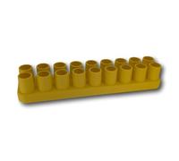 Printerchen Porte-crayons pour enfants, compatible avec Stabilo Woody - 18 compartiments - Jaune