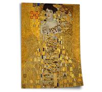 Printistico Poster en coton Gustav Klimt: Adele Bloch-Bauer I (1907), impression d'art non encadrée, murale - A4, A3, A2, A1, A0, XXL - Salon, Chambre, Cuisine, Décoration