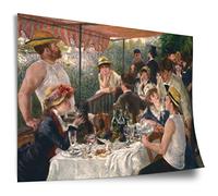 Printistico Poster en coton Pierre-Auguste Renoir: Le repas des rameurs, impression d'art non encadrée, murale - A4, A3, A2, A1, A0, XXL - Salon, Chambre, Cuisine, Décoration