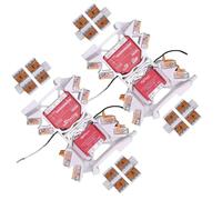 Printtastisch Lot de 4 supports de rail compatibles avec Shelly Relais, 1 Mini Gen3, 1PM, 1PM Mini Gen3, 2PM, 2.5, RGBW2, PM, Plus i4 DC, variateur 2, rail DIN Rail, insert Wago, 4 pièces + extension
