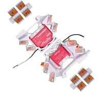 Printtastisch - Support de rail DIN compatible pour Shelly Relais, 1 Mini Gen3, 1PM, 1PM Mini Gen3, 2PM, 2.5, RGBW2, PM, Plus i4 DC, variateur 2, rail DIN, insert Wago, 2 pièces + extension