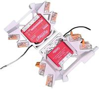 Printtastisch Support pour Relais Shelly, Lot de 2, Compatible 42 Modèles Shelly et Bornes WAGO 221, Montage sans Outil sur Rail DIN 35 mm, PETG Ininflammable 1, Fabriqué en Allemagne