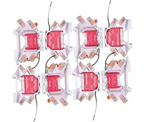 Printtastisch Support pour Relais Shelly, Lot de 8, Compatible 42 Modèles Shelly et Bornes WAGO 221, Montage sans Outil sur Rail DIN 35 mm, PETG Ininflammable 1, Fabriqué en Allemagne