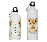 Printtoo Mousqueton Clip Bébé Guépard Impression Personnalisée Bouteille d'eau en Aluminium Enfants 750ml/25.3oz
