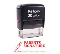 Printtoo PARENT'S SIGNATURE Soi encrage Caoutchouc Timbre Bureau Stationnaire Douane Timbre-Rouge