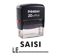 Printtoo SAISI WITH LE auto Encrage Rubber Stamp Stationary Office personnalisé Timbre-Noir