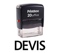 Printtoo Stationary Office Self Encrage ubber DEVIS Timbre personnalisé Timbre-Noire