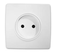 Prise 2P 16A borneauto vis + griffes Diwone blanc