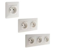 Prise 2P+T 16A + double prise + triple prise - Simplea -