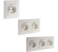 Prise 2P+T 16A + double prise + triple prise - Simplea - Zenitech G