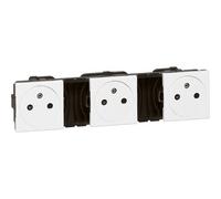 Prise 2P+T affleurante Mosaïc Legrand 3x 2P+T - dispo 48h