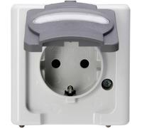 Prise 2P+T avec clapet Kopp 103356006 BlueElectric gris