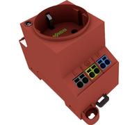 Prise 2P+T modulaire WAGO 709-583 rouge (L x l x H) 84.70 x 44.80 x 62.40 mm