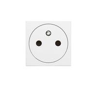 Prise 2P+T Mosaic 2 modules bornes automatiques - blanc