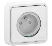 Schneider Electric SC5SHN0212468 Prise de courant 2 pôles+terre Styl mureva encastrée, 250 V, Blanc