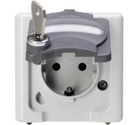 Prise 2P+T verrouillable Kopp 103756008 BlueElectric gris