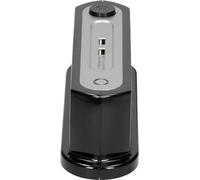 Prise 3x2P+Z avec interrupteur, chargeur 2xUSB 2,4A, parasurtenseur TYPE 3, câble H05VV-F 3x1,5, longueur 1,4 m, noir.