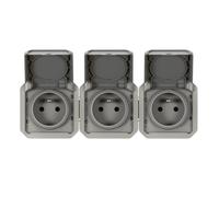 Prise 3x2P+Z horizontale complète mouvement NEUVE PLEXO 069564L