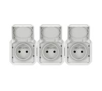 Prise 3x2P+Z horizontale complète mouvement NEUVE PLEXO 069644L