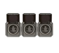 Prise 3x2P+Z horizontale complète mouvement NEUVE PLEXO 069844L