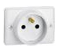 Prise à encastrer 2P+T pour plinthe 16A 250V blanc - LEGRAND - 050860 Noir G
