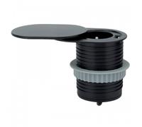 Prise à encastrer Slidy - Ø 60 mm - 1 prise PC 220/240 V + 1 prise USB-A SYNERCIA