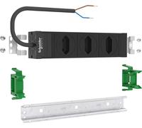 Prise ABN à fiche de sécurité EURO triple orientable Media avec câble de 2 m H05VV-F 3 x 1,5 mm² et accessoires de montage ABNPE303P02