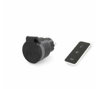 Prise avec télécommande Dio Connected Home, 3500W, IP44, Noir