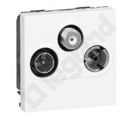 Prise blanche M45 2M RTV-SAT END 1.5DB M45 078786