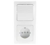 Prise - Chilitec 22928SML - Blanc - Carré - A encastrer