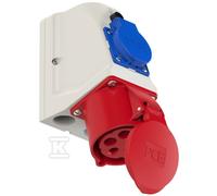 Prise combinée CEE 32A 400V 3P+T+N + 230V IP44 9225-6F