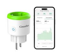 Prise Connectée 16A 2,4GHz Alexa Minuteur, Prise Électrique Programmable | Prise Connectée Smart Life avec Mesure de Consommation d'Énergie pour Panneau Solaire Photovoltaïque Compatible Google Home