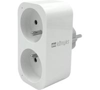 Prise Connectée Double KONYKS Priska Duo FR, Wi-Fi, Bluetooth, Compatible Alexa Google Home Siri