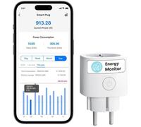 Prise Connectée (Type E) 16A Prise WiFi Mini Compatible avec Alexa Google Home et SmartThings Prise Intelligente