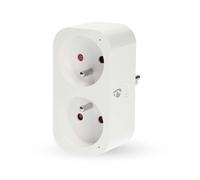 Prise Connectée Wi-Fi Double SmartLife IP21 Wattmètre 3680W Type E France Blanc