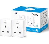 Prise connectée Wi-Fi intelligente avec fonction de mise en réseau - Prise avec option de partage - sans optimisation de la consommation d'énergie ou d'électricité - Lot de 2 pour les applications dom