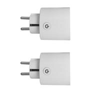 Prise Connectée Wifi intelligent Smart Plug Compatible avec Alexa Google Home IFTTT, 16A Prise Programmable Minuterie avec Android iOS Smartphone(2PCS)