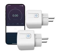 Prise Connectée WiFi -Prise connectée -Suivi de Consommation -Minuterie -Commande vocale -Compatible avec Apple et Android-16A 3680W