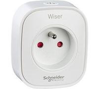 Schneider Electric Prise connectée Wiser CCTFR6500 - Répéteur Zigbee 3.0 13A